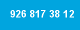 926 817 38 12